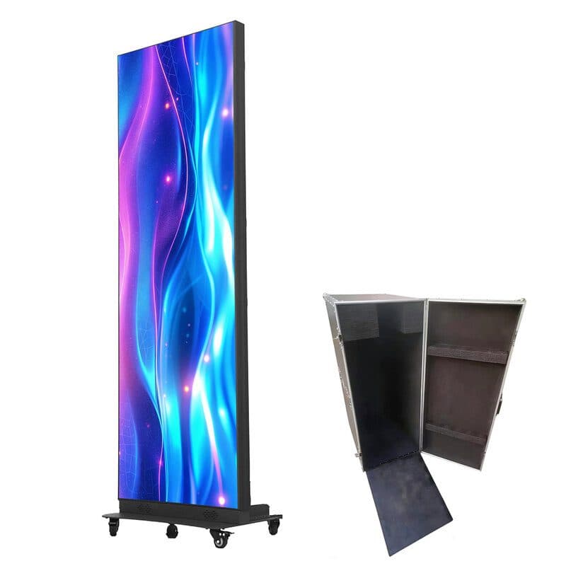 Totem LED pieghevole indoor P1.53 GOB flight case - EGO DISPLAY LED-TOTEM01-P1.53I