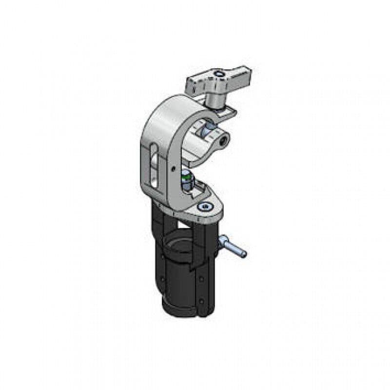 Gancio lighting clamp traliccio Ø48-51mm con manopola - LITEC LIT-ACL51L04C