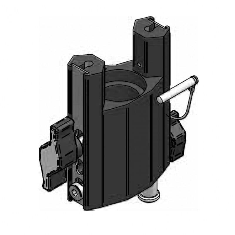Boccola universale 16+28mm alluminio nero per ACL51L10O/C - LITEC LIT-ASUPL002