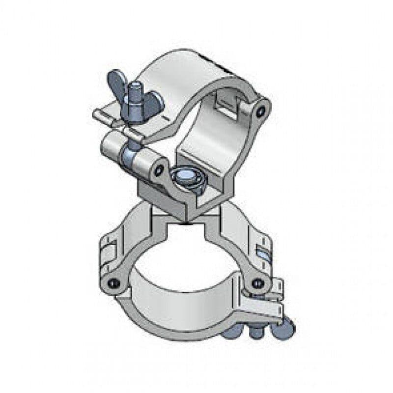 Morsetto truss narrow tubo 48-51 mm dado farfalla M10/M12 - LITEC LIT-HCL5104S