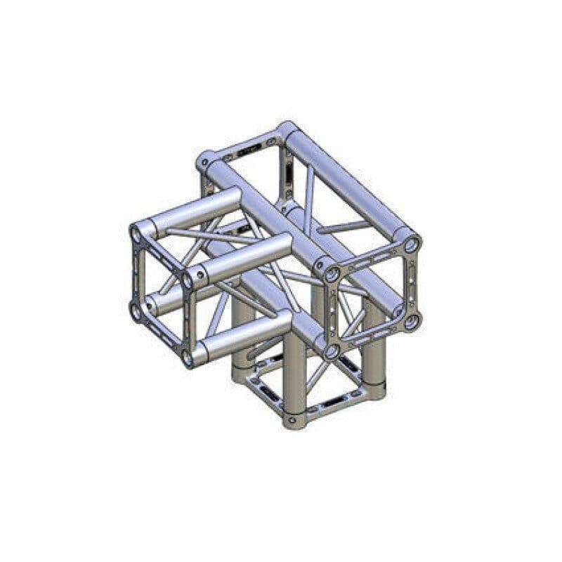ST square section 29 cm 4-way T connector - LITEC LIT-QX30SAT4