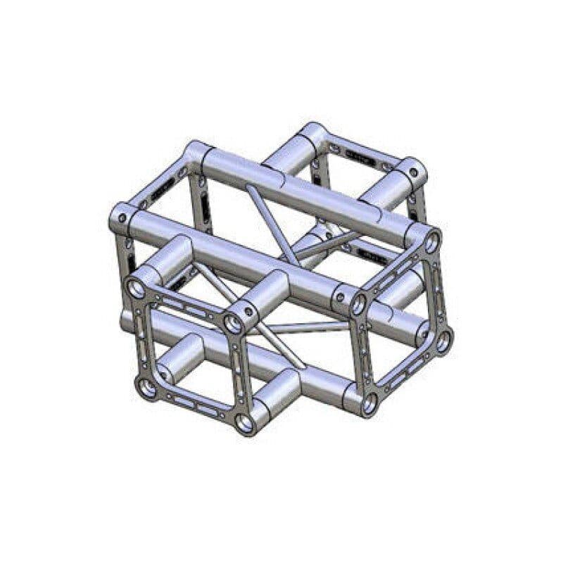 4-way cross, ST square section 40 cm - LITEC LIT-QX40SAX4