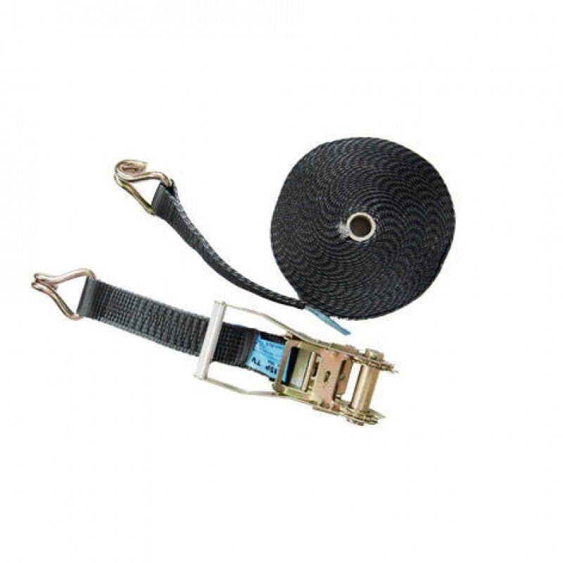 Cinghia a cricchetto 50 mm con gancio, 8 m, WLL 5000 kg - LITEC LIT-RGBR55008GH
