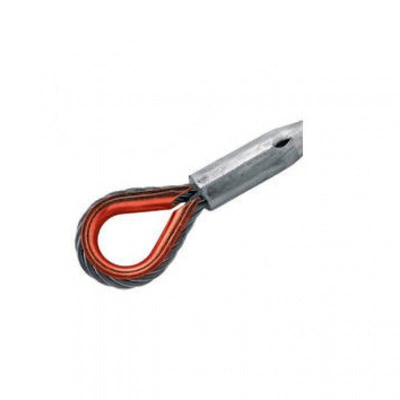 Tirante a fune d'acciaio redancia rossa 14mm 2t 1,5m - LITEC LIT-RGSW2150