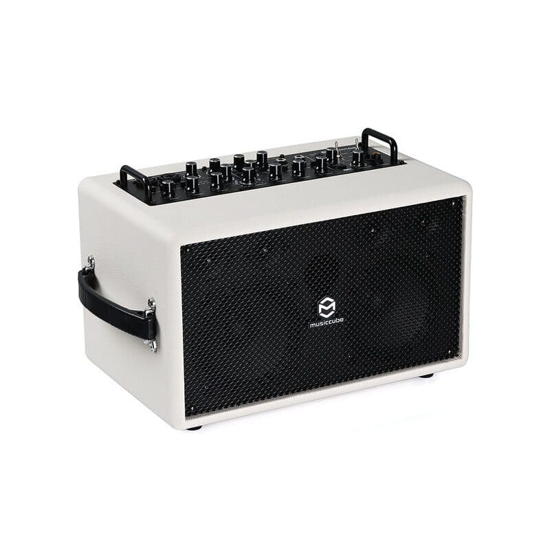 Amplificatore portatile chitarra acustica 140W Bluetooth USB - Bianco - MUSICCUBE MCU-MC-MA90PROWH