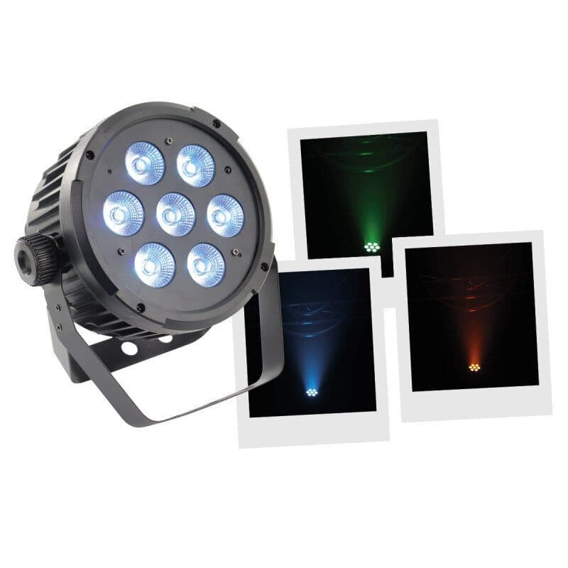 Proiettore PAR LED 7x10W RGBWA 5-in-1 DMX - BOOMTONE DJ MSC-BOOLEDPAR7X10W5IN1