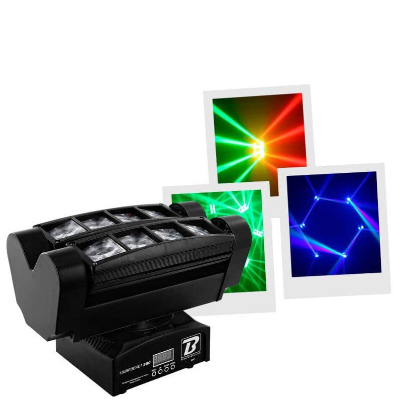 Effetto luce Beam LUDIPOCKET 360 8x10W RGBW - Boomtone DJ MSC-BOOLUDIPOCKET360