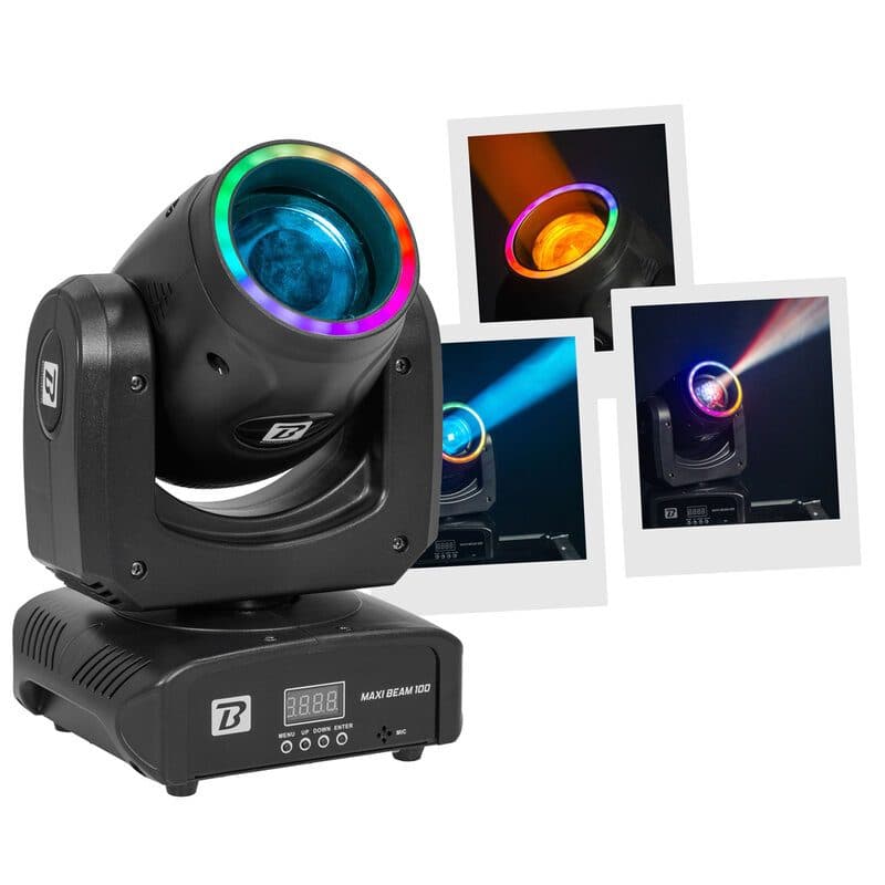 Testa mobile beam LED CREE 100W 2° 12/14ch DMX - BOOMTONE DJ MSC-BOOMAXIBEAM100