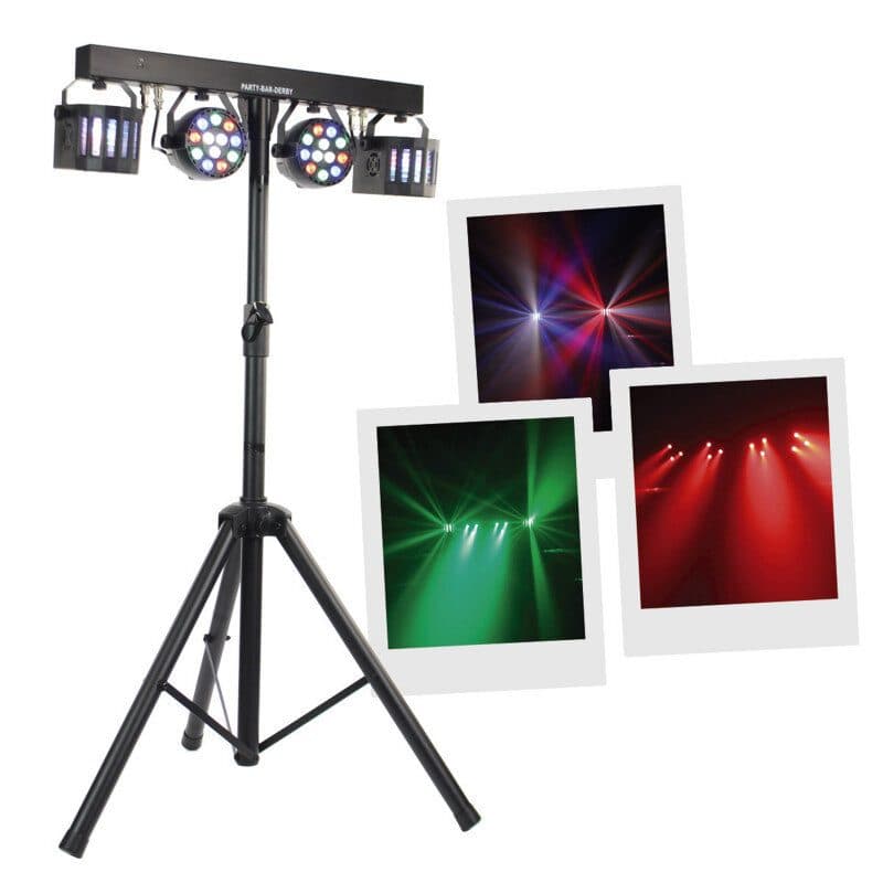 Barra effetti Party Bar Derby RGBW con treppiede 60cm - BOOMTONE DJ MSC-BOOPARTYBARDERBY