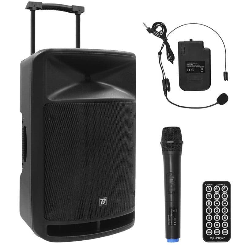 Diffusore PA portatile attivo 15" 800W Bluetooth VHF - BOOMTONE DJ MSC-BOOTRAVELSOUND15VHF
