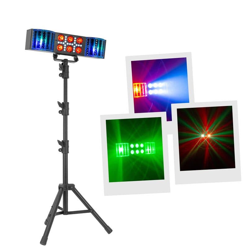 Effetto luci Twin Derby 3-in-1 Derby Wash Strobe 50W - BOOMTONE DJ MSC-BOOTWINDERBY