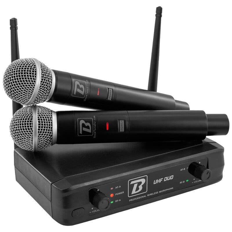 Sistema radiomicrofono UHF doppio palmare - BOOMTONE DJ MSC-BOOUHFDUO