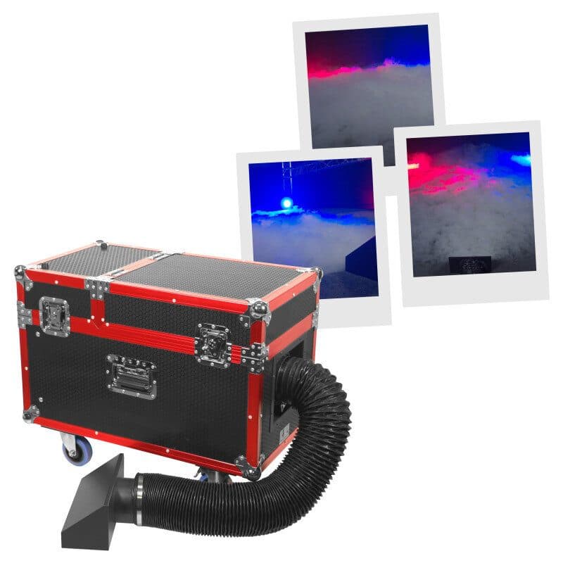 Macchina fumo pesante 2000 W 7 L flight case - Evolite MSC-EVOHEAVYFOG3000C