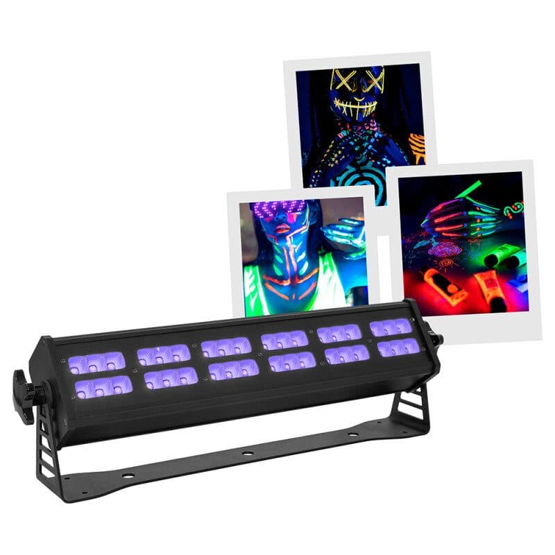 Barra LED UV 36x5 W 395 nm 60° DMX - EVOLITE MSC-EVOMAXBAR180UV