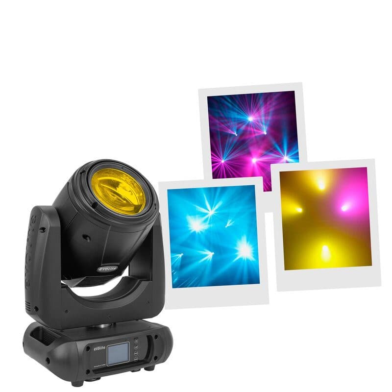 Testa mobile beam 7R MKII Osram 230W W-DMX - EVOLITE MSC-EVOMOVINGBEAM7RMKII