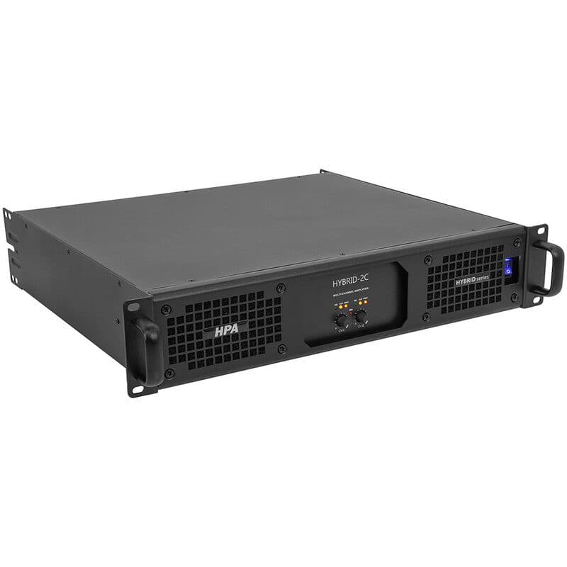 Amplificatore potenza 2 canali ibrido Classe-D bassa impedenza/100V - HPA MSC-HPAHYBRID2C