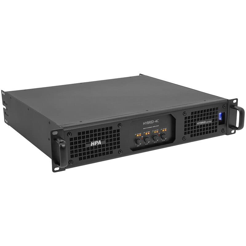 Amplificatore potenza 4 canali ibrido Classe-D bassa impedenza/100V - HPA MSC-HPAHYBRID4C