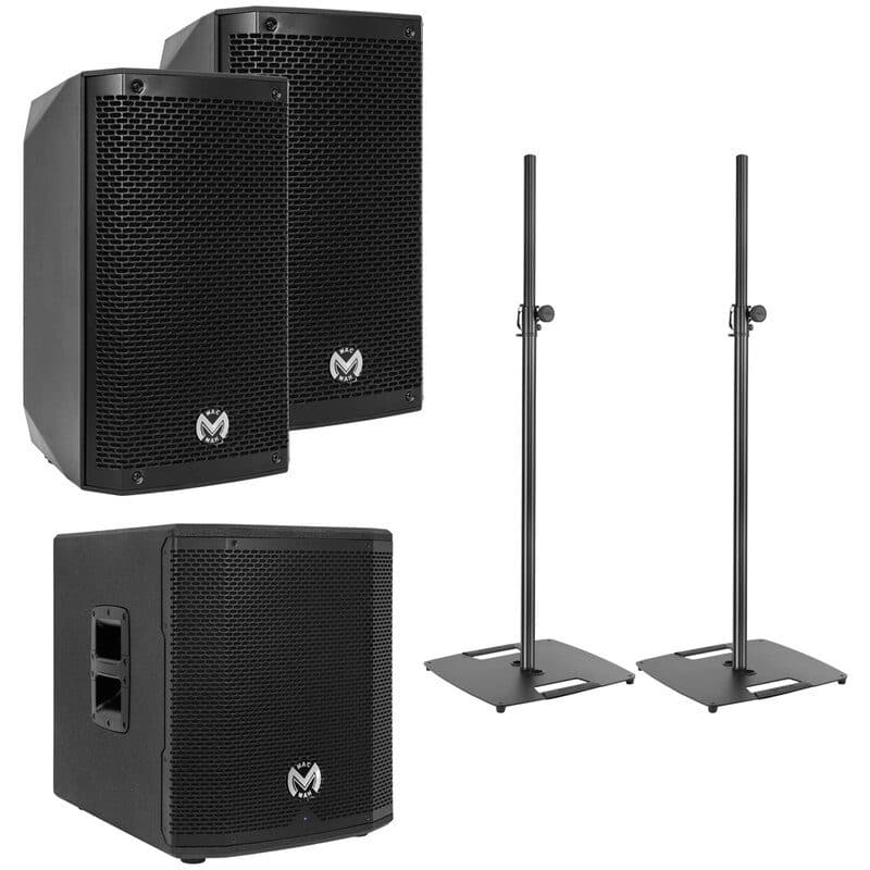 Pack PA 2x AS 108 + sub AS 812 + stand ST180 - MAC MAH MSC-MACAS108PACK6