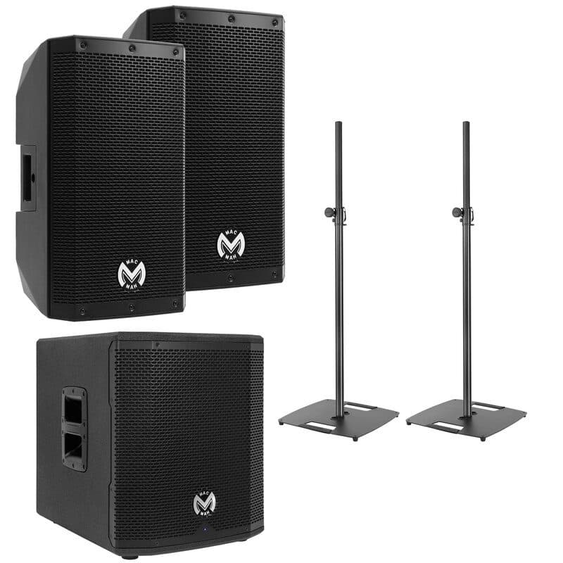 Pack PA coppia AS 110 + sub AS 812 + supporti ST18 - MAC MAH MSC-MACAS110PACK7