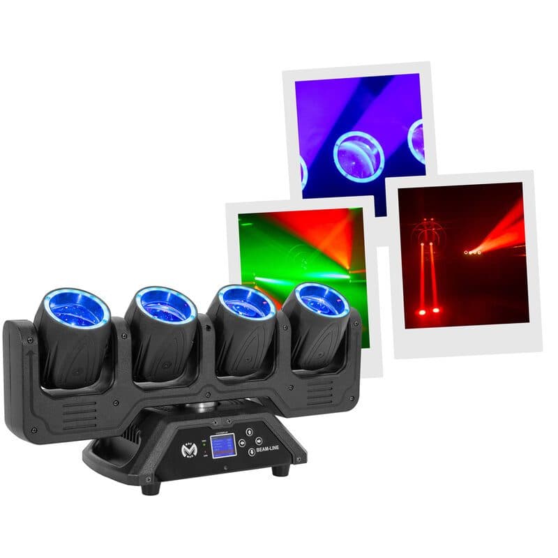 Effetto luce Beam 4x40W RGBW fascio 2° halo RGB - Mac Mah MSC-MACBEAMLINE