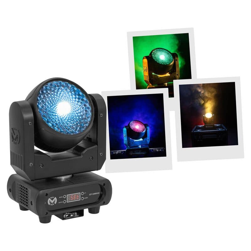Testa mobile Wash LED RGBW 120W DMX 14ch - Mac Mah MSC-MACIZY120WASH