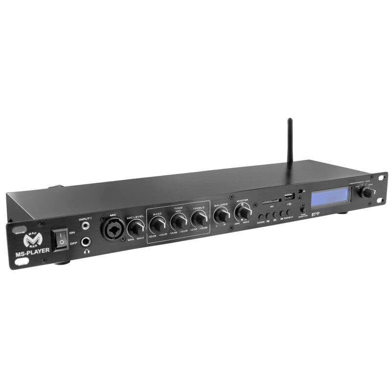 Lettore multi-sorgente 1U rack 19" USB SD Bluetooth FM - MAC MAH MSC-MACMSPLAYER