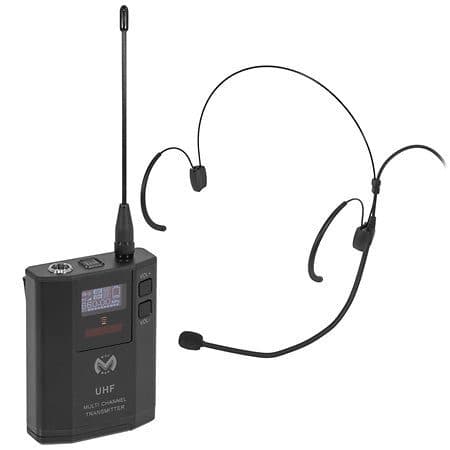 UHF bodypack transmitter with cardioid headset microphone - MAC MAH MSC-MACUHF1000BODYPACK