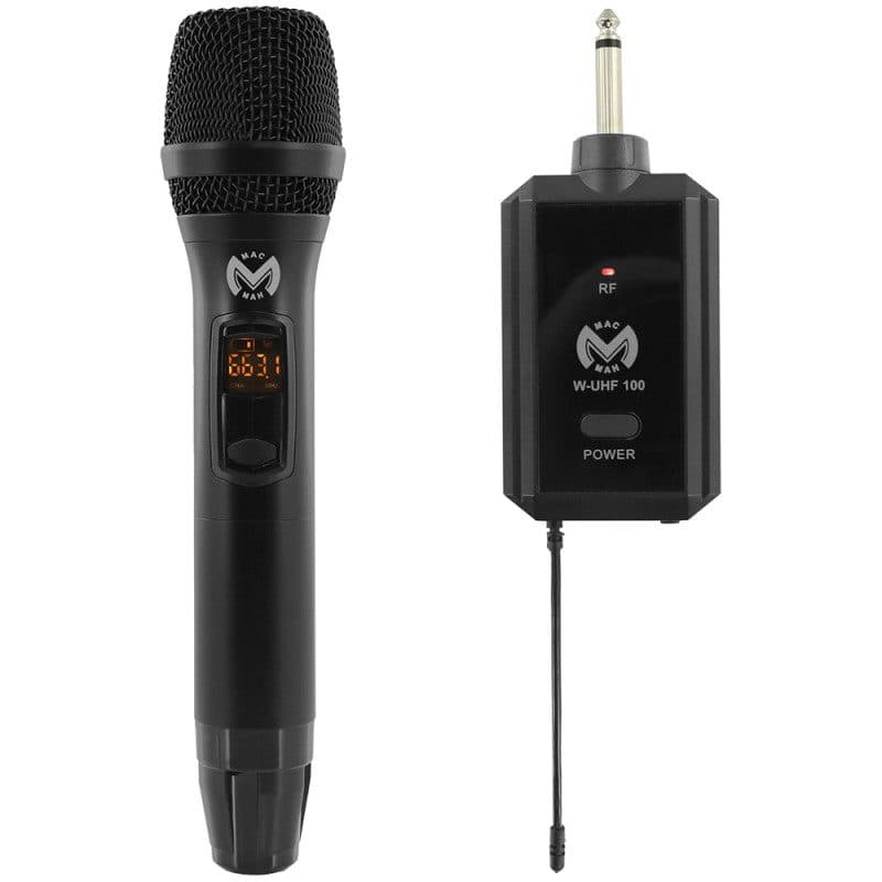 Radiomicrofono wireless palmare UHF W-UHF 100M - MAC MAH MSC-MACWUHF100M