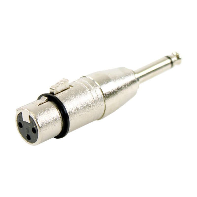 Adattatore XLR femmina - jack mono maschio, connettore metallo - PLUGGER MSC-PLUADAPXF0JMMEAS