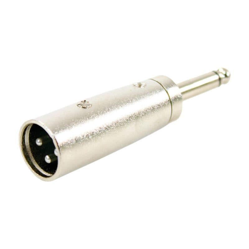 Adattatore XLR maschio - jack mono maschio, connettore metallo - PLUGGER MSC-PLUADAPXM3JMMEAS