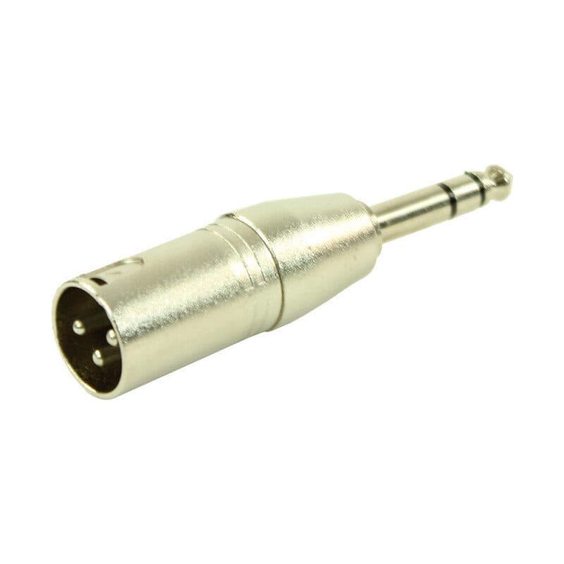 Adattatore XLR maschio - jack stereo maschio, connettore metallo - PLUGGER MSC-PLUADAPXM3JMSEAS