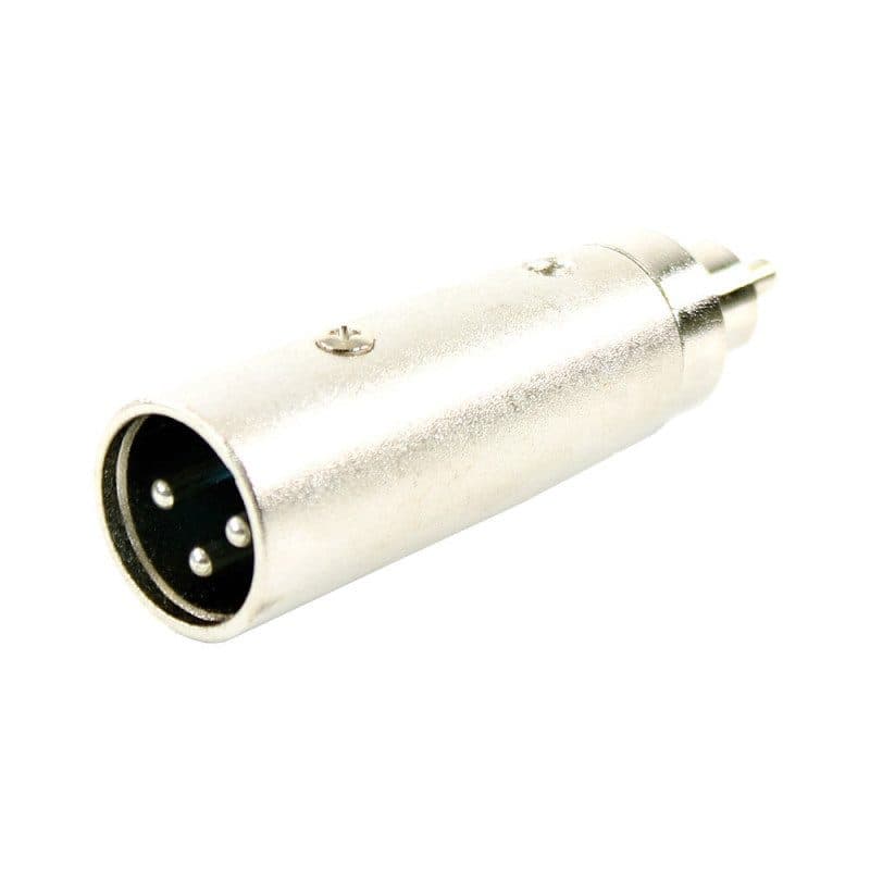 Adattatore XLR maschio - RCA maschio, connettore metallo - PLUGGER MSC-PLUADAPXM3RMMEAS