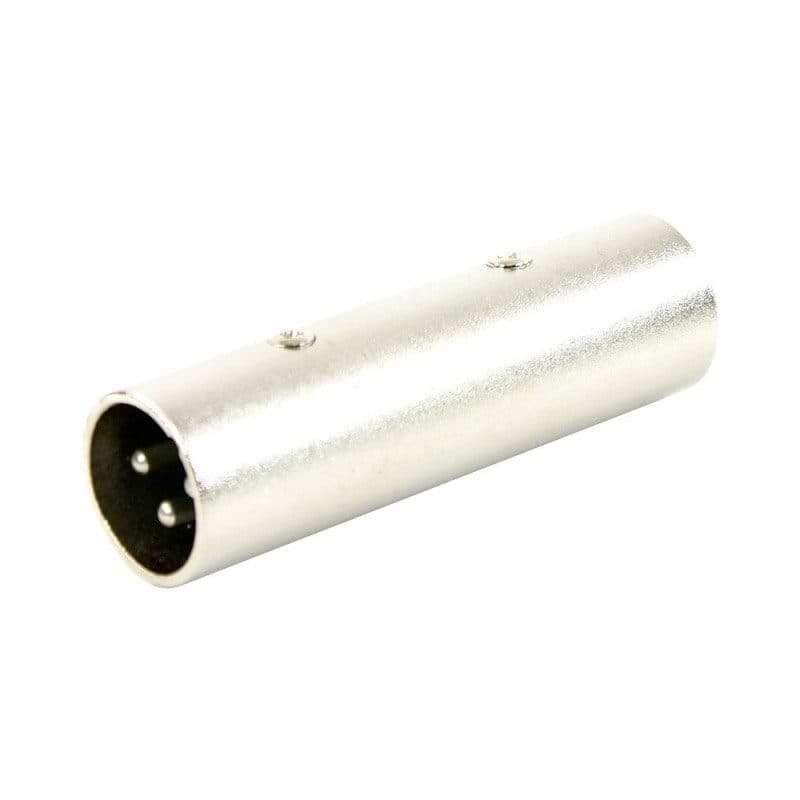 Adattatore XLR maschio - XLR maschio, connettore metallo - PLUGGER MSC-PLUADAPXM3XM3EAS