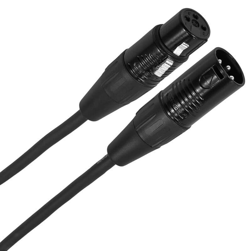 Cavo DMX Touring XLR 3p F-M 3m nero - PLUGGER MSC-PLUCABDXF3XM33M00TOU