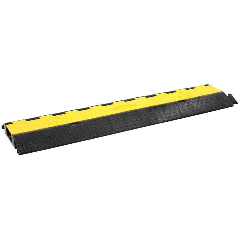 Passaggio cavi professionale 2 vie 30t nero/giallo - PLUGGER MSC-PLUCABPROTECT2W