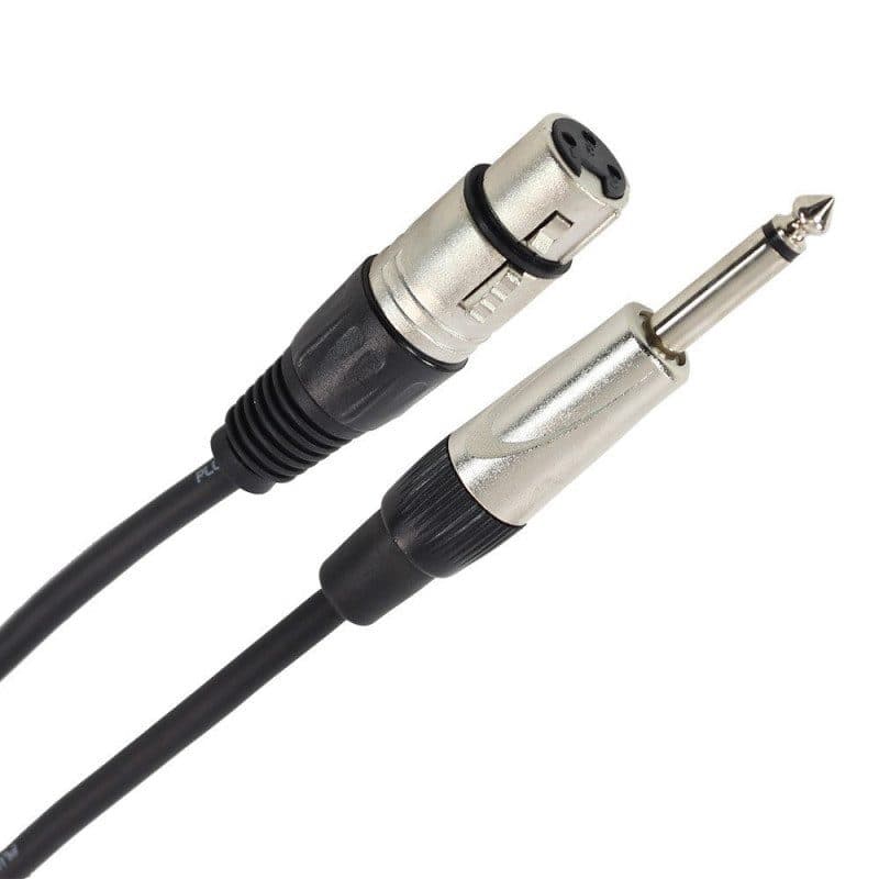 Cavo XLR femmina - jack mono maschio, 15m - Plugger MSC-PLUCABSXF3JMM15M0EAS