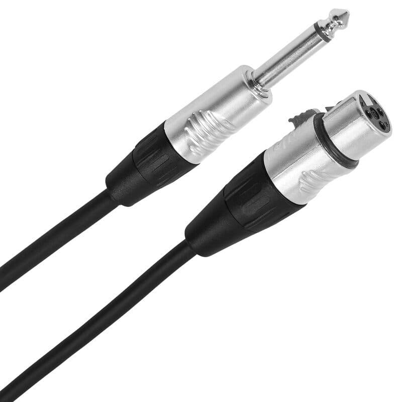 Cavo audio XLR femmina 3p - jack mono maschio, 1m - Plugger MSC-PLUCABSXF3JMM1M00TOU