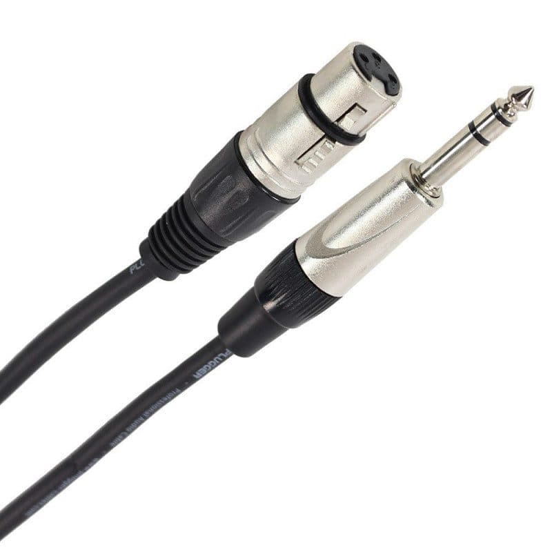 Cavo XLR femmina - jack stereo maschio 1,5m - Plugger MSC-PLUCABSXF3JMS1M50EAS