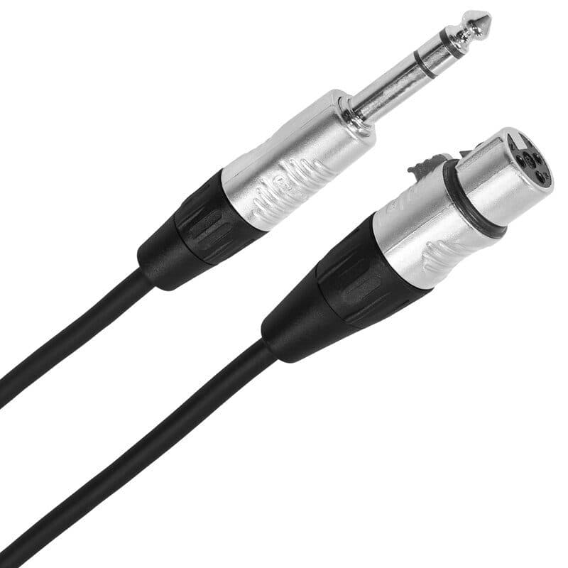 Cavo audio XLR femmina 3p - jack stereo maschio, 3m - Plugger MSC-PLUCABSXF3JMS3M00TOU