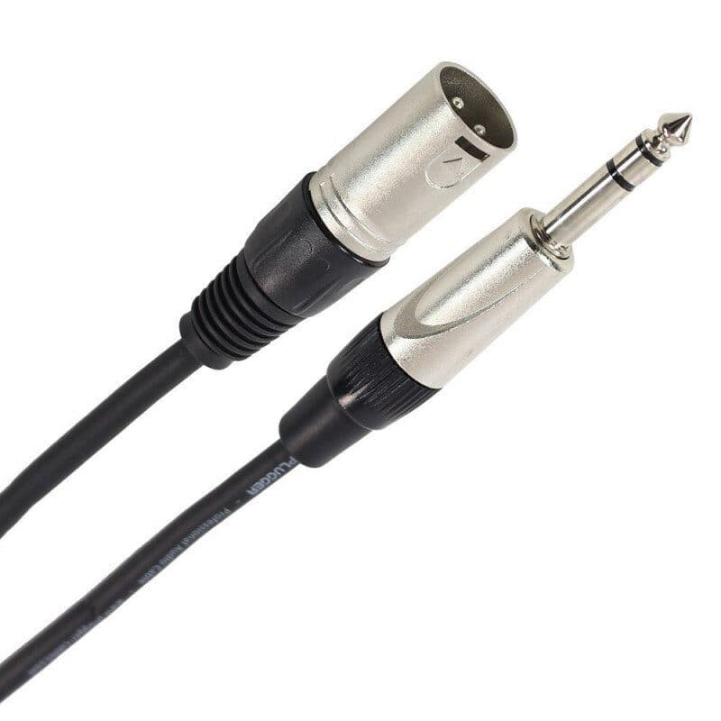 Cavo XLR maschio - jack stereo maschio 10m - Plugger MSC-PLUCABSXM3JMS10M0EAS