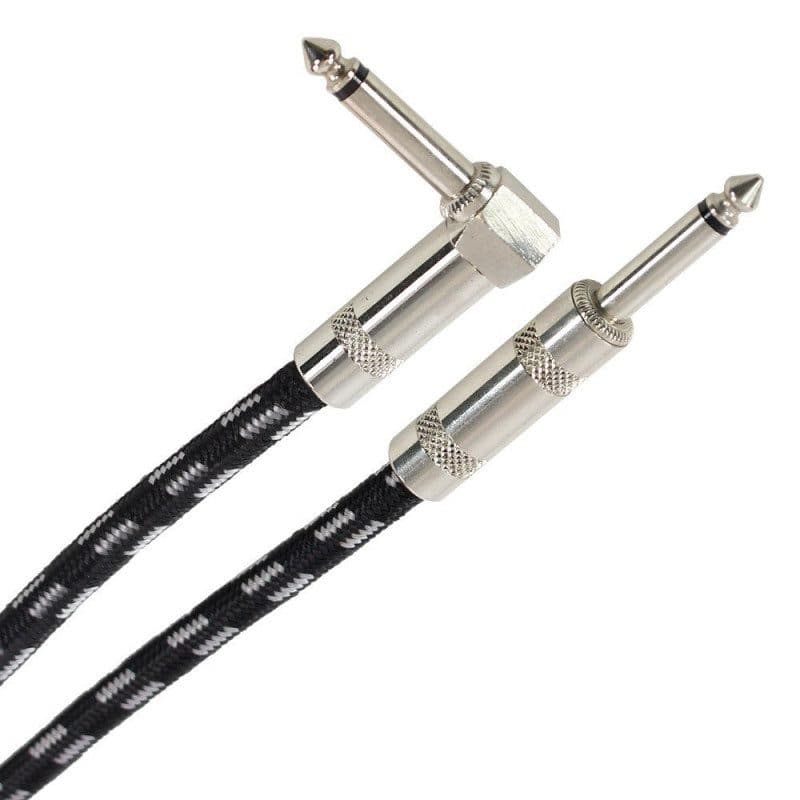 Cavo Tweed jack mono maschio-maschio angolato 10 m - PLUGGER MSC-PLUCABTJMMJMC10M0EAS
