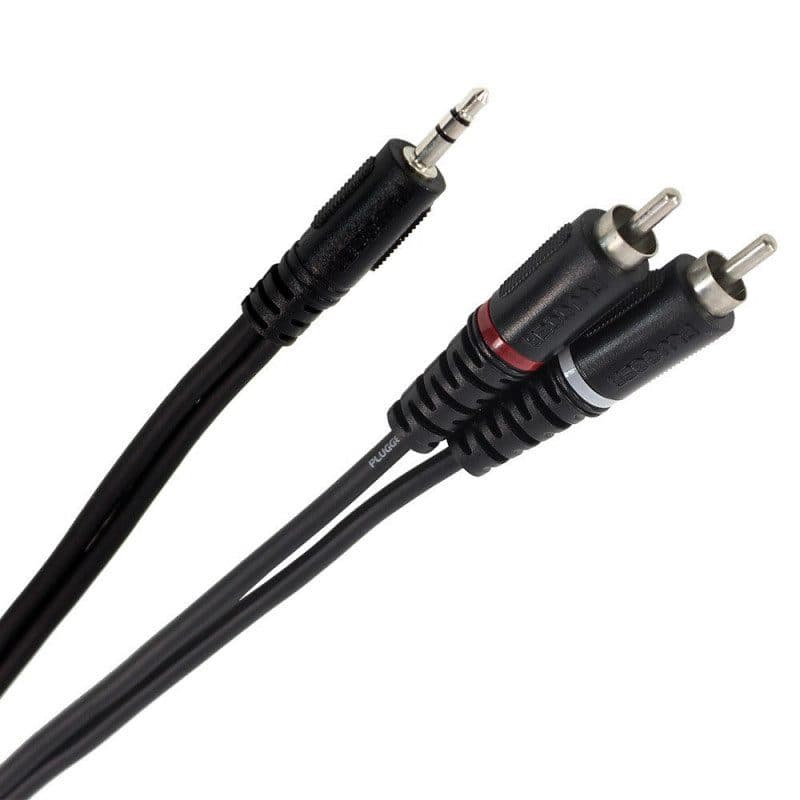 Cavo a Y mini-jack stereo maschio - 2 RCA maschio 6m - PLUGGER MSC-PLUCABYMMSRM06M00EAS