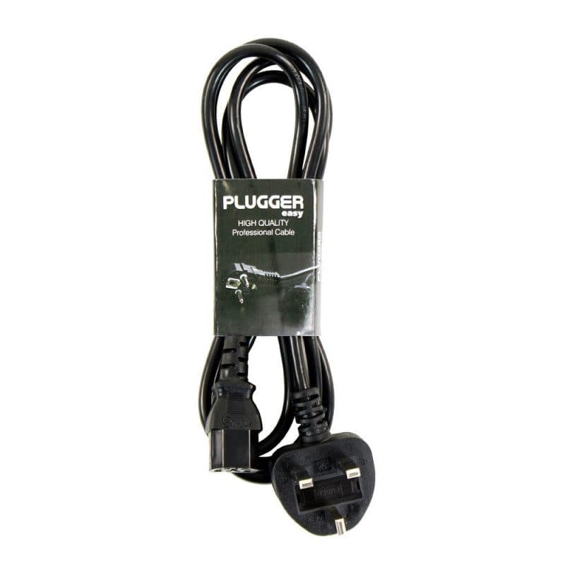 Power cable 8-socket UK connector 1,8m 0,75mm² - PLUGGER MSC-PLUFLATUKEAS