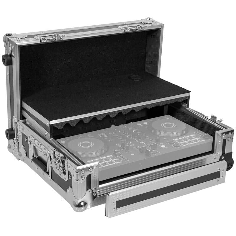 Flight case Pioneer DDJ-FLX4 vassoio laptop ruote - PLUGGER CASE MSC-PLUFLIFLX4