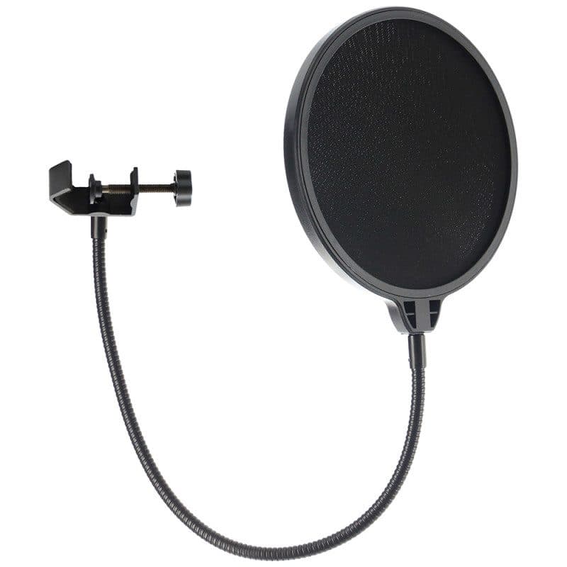 Filtro antipop doppio strato nylon collo d'oca morsetto - PLUGGER STUDIO MSC-PLUPOPFILTER