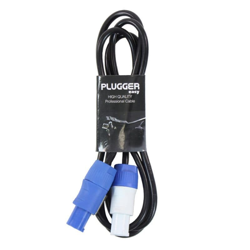 Cavo alimentazione powerCON maschio-maschio 1,8m 0,75mm² - PLUGGER MSC-PLUPOWERCONRALLEAS