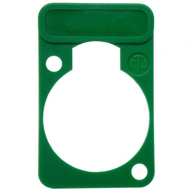 Piastrina identificazione nera connettori da pannello Serie D/DL/DLX - NEUTRIK NEU-DSS-BLACK