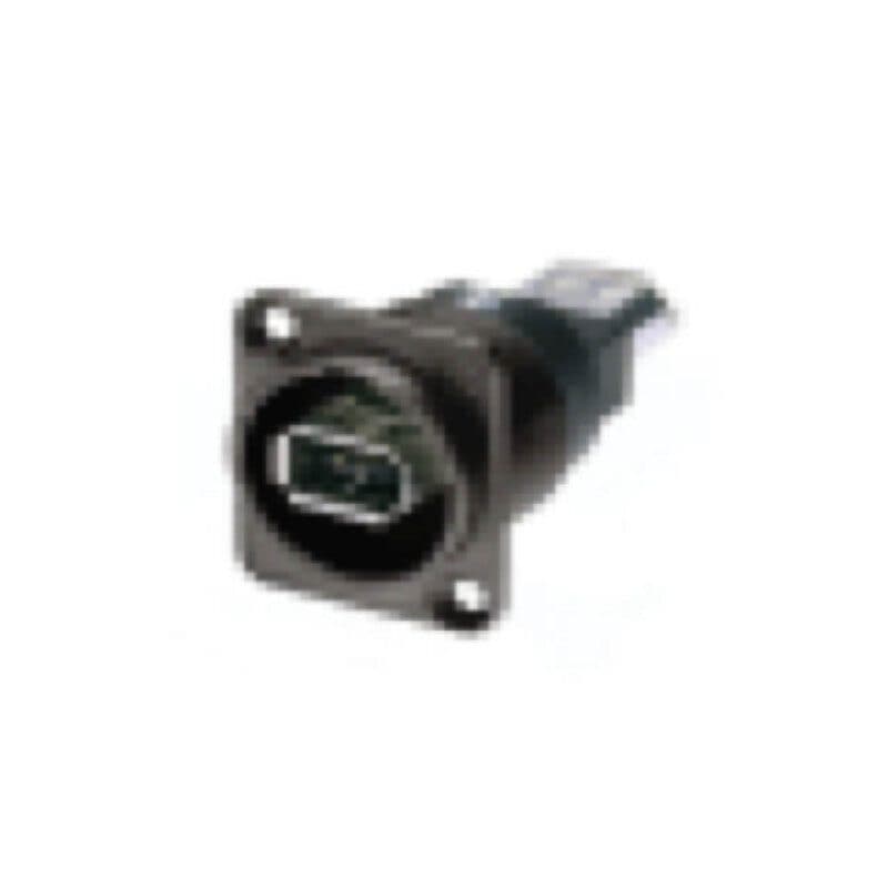 Connettore pannello FireWire IEEE 1394 6 poli passante, nero - Neutrik NA1394-6-B