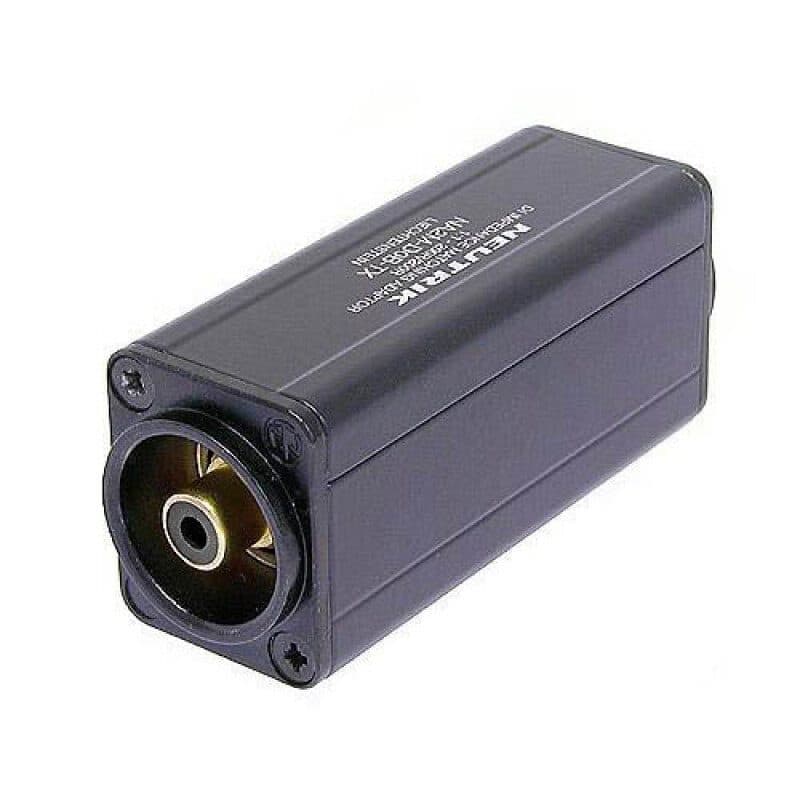 Adattatore bilanciato/sbilanciato XLR 3 poli maschio - RCA femmina nero - NEUTRIK NA2M-D0B-TX