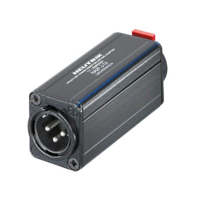 Adattatore bilanciato/sbilanciato XLR 3 poli maschio - jack femmina - NEUTRIK NA2M-J-TX